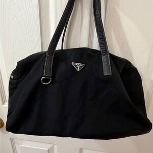 Prada Black Nylon Shoulder Bag